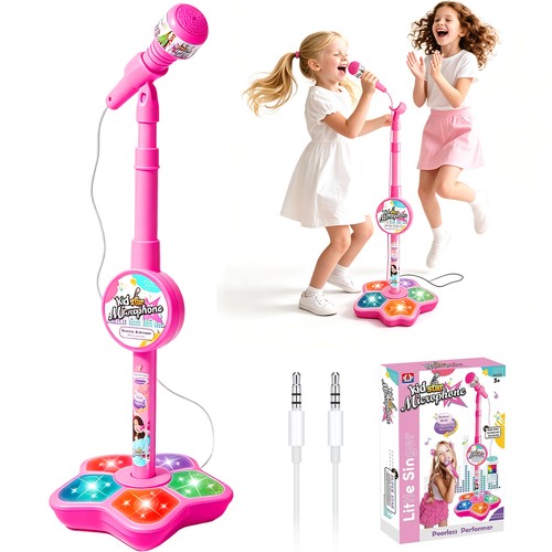 Kids microphone and stand - stand,, led