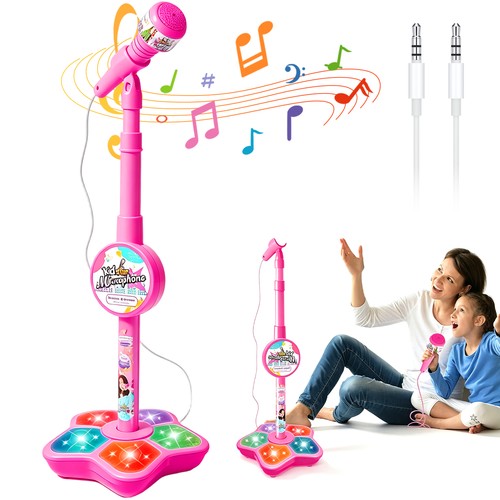 Kids star microphone stand - star,