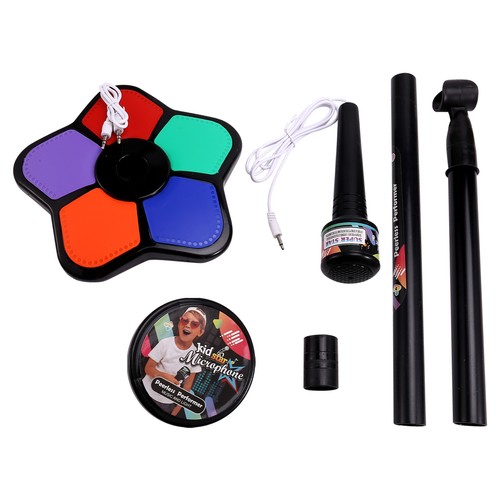 Kids microphone with light - with,