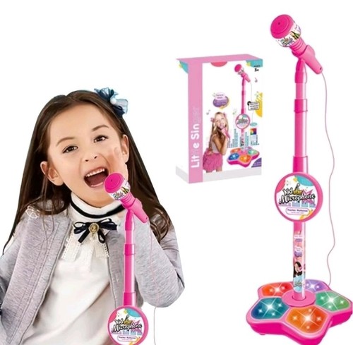Kids singing microphone stand - microphone,